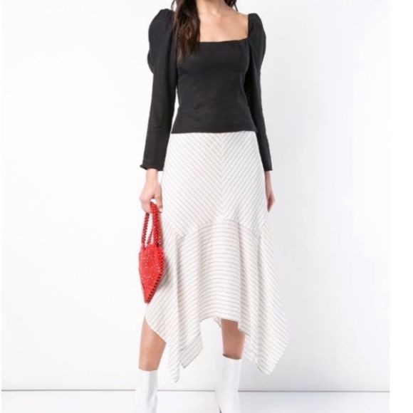 Reformation Tops - Reformation Alexa Black Linen Top
